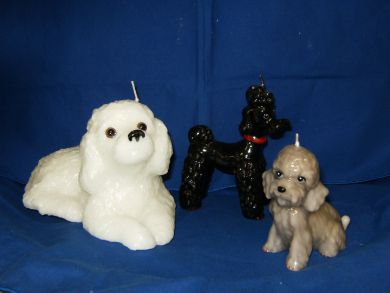 Small Poodle Candle