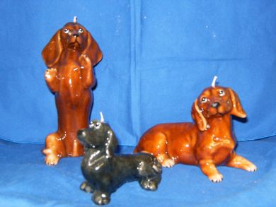 Small Dachshund Candle
